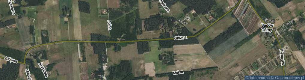 Zdjęcie satelitarne Główna ul.